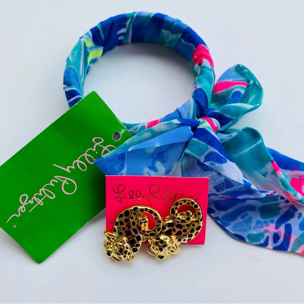 Lilly Pulitzer Set Earrings and Bangle
